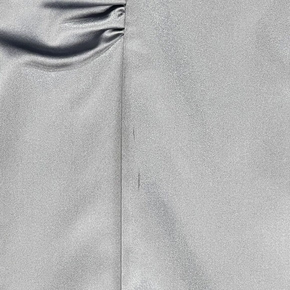 bebe Women Ruched Side Pleat Pencil Skirt Satined Size 2 - Picture 14 of 16